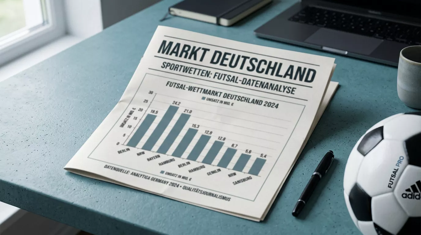 Redaktioneller Überblick über den deutschen Sportwettenmarkt mit Wetteinsätzen und Whitelist-Verhältnis