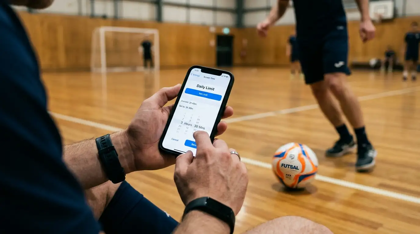 Einstellung von Einzahlungslimits als Symbol für Spielerschutz bei Futsal-Wetten