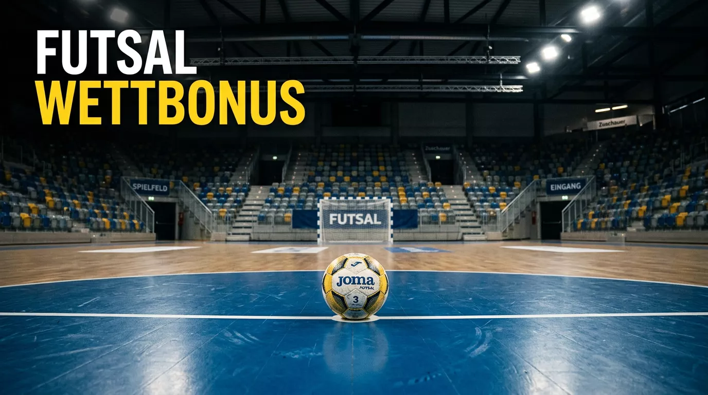 Datenübersicht zum Futsal Wetten Bonus mit Marktzahlen und Quoten des deutschen Hallenfußball-Wettmarkts